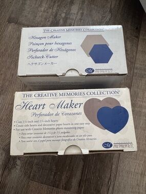 Creative Memories Heart Maker & Hexagon Maker - used with boxes